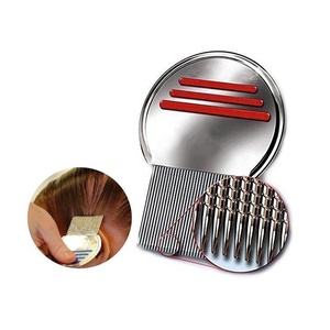 Nit Terminator Metal Head Stainless Steel Anti Lice Comb With Grooves