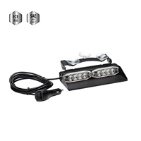 Luz intermitente estroboscópica de advertencia de emergencia para coche, parabrisas de techo Interior con ventosa, color verde, 8LED