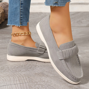 Zapatos Planos Casuales de Estilo Británico de Gamuza para Mujer, Novedad de Primavera, Talla Grande - Product Image 3