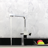 Mélangeur d'eau chaude et froide à 3 voies de haute qualité robinet de cuisine carré filtre robinet de cuisine