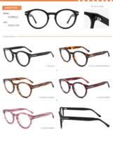 Lunettes de vue Montures en acétate de diamant optique Lunettes tendance Montures personnalisées Lunettes de luxe pour hommes et femmes