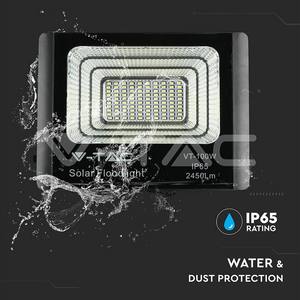 Reflector Solar V-Tac de 60W LED con Control Remoto, Iluminación Exterior de 1850Lm, IP65, Montaje en Superficie - Product Image 3