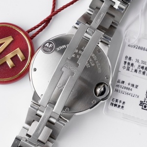 Set di Gioielli di Lusso con Numero di Serie Originale, Orologio da Donna al Quarzo Cartierable 33mm con Cinturino a Sgancio Rapido Balloon - Product Image 6