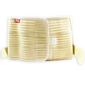 Cinturón de Soporte Lumbar Haobang HB-B01, Elástico, Transpirable, con Placa de Acero, Talla Adulto SMLXLXXL, Amarillo, Spandex, Nailon - Product Image 1