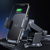 Support universel pour chargeur sans fil à serrage automatique 15W, puissance de sortie, support d'air automatique pour téléphone portable.