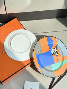 Juego de platos de cena y plato cargador de porcelana para decoración del hogar nórdico superventas - Product Image 6