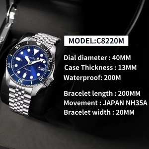 CADISEN New Luminous Men Mechanical <b>Wristwatches</b> Ceramic Bezel Sapphire Glass Band <b>Automatic</b> Watch Men Relogio Masculino - Product Image 5