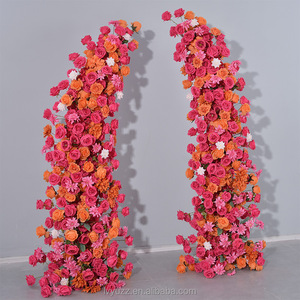 Fleurs Artificielles pour Mariage – <span class=keywords><strong>Arche</strong></span> <span class=keywords><strong>de</strong></span> Fleurs Roses et Oranges <span class=keywords><strong>en</strong></span> Gros pour Cérémonies, Décorations et Cabines Photo - Product Image 3