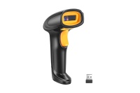 Scanner de codes à barres filaire 2D Compact Plug and Play Portable avec support de support Code d'écran USB POS NOUVEAU Stock de réparation de téléphone A4 noir