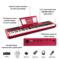 KERID Digital Piano 88 Key Professional Electronic Piano Keyboard Musical Keyboard Acoustic Portable Electric Piano for Beginner