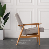 Fauteuil de luxe en bois massif, meubles de salon, haute qualité
