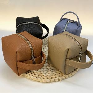 Fashion Travel Cosmetic Bag with Handle Women Storage Pouch for <b>Makeup</b> Toiletry PU Leather Zipper <b>Makeup</b> Organizer <b>Case</b> - Product Image 1