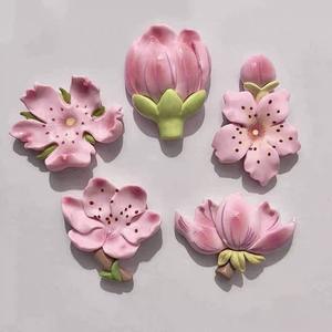 Imán Decorativo 3D <span class=keywords><strong>de</strong></span> Resina para Refrigerador, Diseño Art Deco, Flor Rosa, Recuerdo <span class=keywords><strong>de</strong></span> Pascua, Producto Promocional para Cocina - Product Image 6