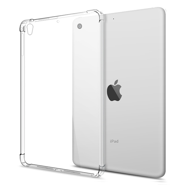 Clear Tablet Case for iPad 10.2 2021 2020 2019 7 8 9 Th Gen Shockproof Silicone Case Soft TPU Transparent Back Cover