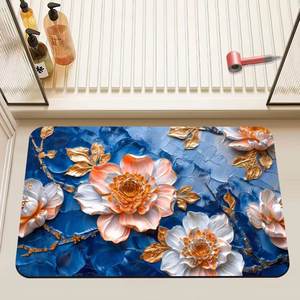 מודרני סופר סופג ג 3D מתנפחים אמבט מחצלת דיאטומיט מדומי דיאטומיט דלת עמיד למים קצף דיאטומי מקלחת - Product Image 3