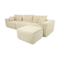 Canapé modulaire sectionnel moderne et durable pour salon, mobilier de maison, canapé en tissu compressé sous vide pour appartement et hôtel