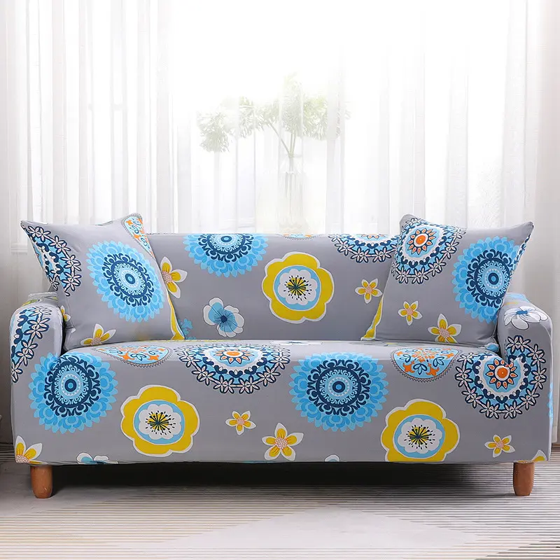 Factory price best selling Fashion hot 2022 Elastic Sofa cover for living room cheap print sofa covers super soft skin friendly