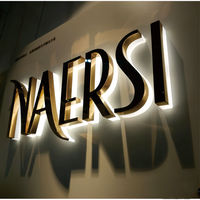 DakeSign Factory, vente en gros de panneaux métalliques personnalisés en aluminium rétroéclairés par LED, étanches IP65, pour usines industrielles, enseignes murales commerciales