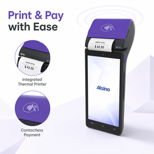 A90 <span class=keywords><strong>Pro</strong></span> 5.5นิ้วทัชสกรีน <span class=keywords><strong>eft</strong></span>/pos Terminal msg/ic/nfc แอนดรอยด์ POS ในตัวเครื่องพิมพ์ในตัว POS 4G /wifi/bt - Product Image 2
