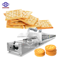 Ligne de production industrielle automatique de biscuits fiable pour la fabrication de biscuits mous et durs, vente en gros