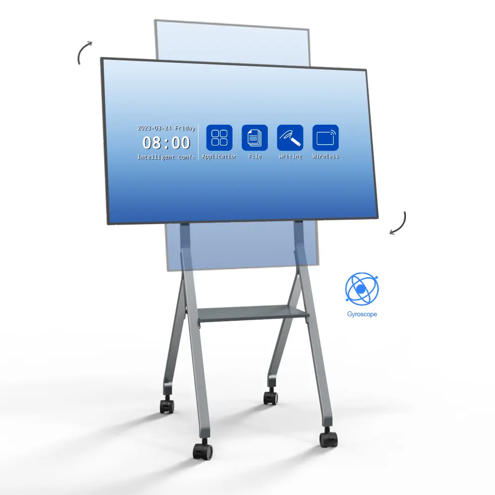 Hot Sale 55 Inch Rotating Capacitive Interactive Clever Touch Interactive Whiteboard Smart Boards for Classroom and Meeting Room