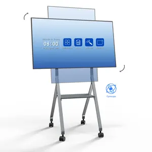 Hot Sale 55 Inch Rotating Capacitive Interactive Clever Touch Interactive Whiteboard Smart Boards for Classroom and Meeting Room