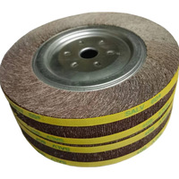 Roue à lamelles abrasive en oxyde d'aluminium REALMAX, prix usine, 125*25mm, 300*25mm, pour polissage et meulage des surfaces métalliques