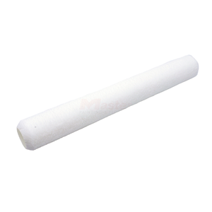 Manchon de rouleau à peinture époxy en polyester tissé blanc sans peluches, sans déchets, 45 cm (18 pouces), à poils de 3/8 et 1/2 pouce, pour bricolage et OEM - Product Image 1
