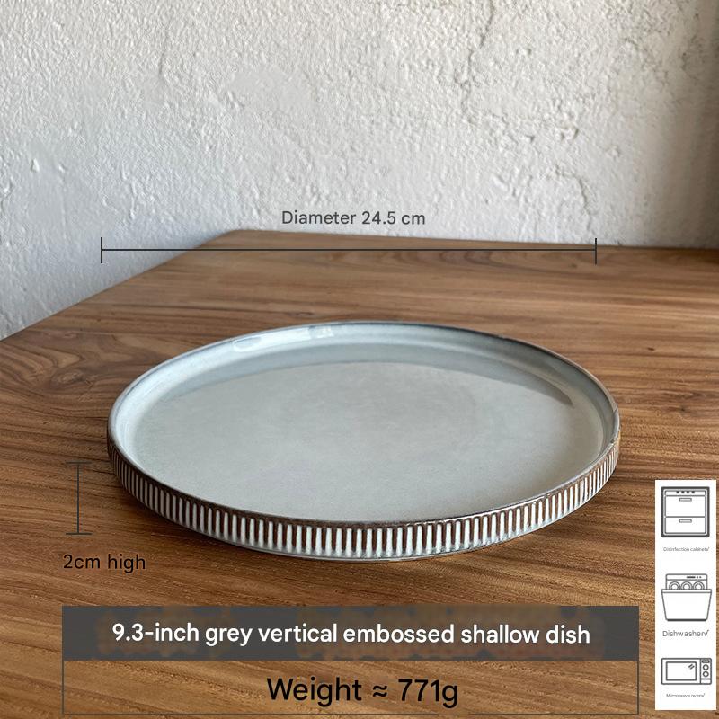 Gris: plato de 9.3 pulgadas