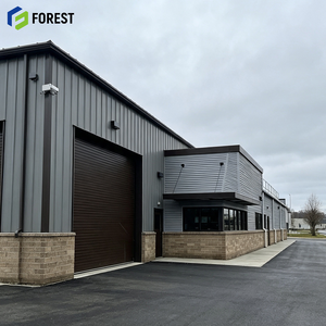 Bâtiment d'entrepôt commercial modulaire en acier, à grande portée, préfabriqué, pour centre de fret industriel intensif - Product Image 1