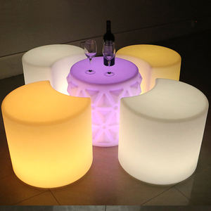 Tables et chaises LED rechargeables 40*40*40cm pour fêtes en plein air, articles lumineux pour festivals, chaises de café LED - Product Image 5