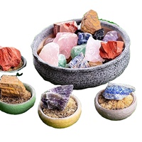 Vente en gros de cristaux bruts DIY : Améthyste blanche et jaune, pierre naturelle pour aromathérapie, pierre de diffusion, pierre de jardinage, artisanat métallique