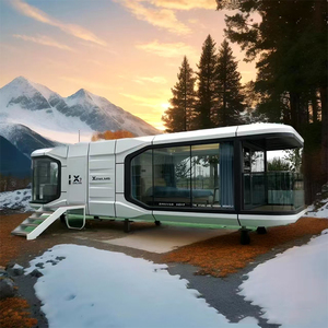 Nouvelles innovations Maison en conteneur portable de luxe Capsule spatiale préfabriquée pour hôtels en plein air assemblée en Chine - Product Image 2