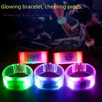 Bracelet lumineux en plastique FineGreen FG-BR avec télécommande, 4 LED, contrôle DMX, thème romantique doux pour le sport et les jeux