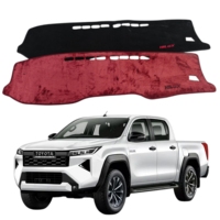 Accessoires de tableau de bord pour Toyota Hilux Revo, garniture intérieure SR5 2015-2025, couvre-tableau de bord Hilux, tapis de console moelleux