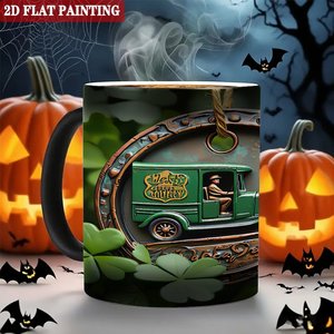 Frosted Black 11oz <b>Ceramic</b> Mug Sublimation Printing Heat Activated Color Changing <b>Cup</b> - Product Image 6