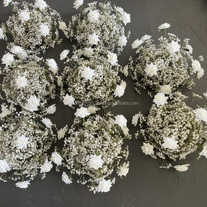 Suave mini flor azul 3D Real Touch boda flores bola centro de mesa evento boda decoración Props - Product Image 3