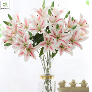 <span class=keywords><strong>Fleur</strong></span> <span class=keywords><strong>de</strong></span> lys artificielle en soie, 1 pièce, <span class=keywords><strong>de</strong></span> haute qualité, touche réelle, impression 3D, décoration <span class=keywords><strong>de</strong></span> fête <span class=keywords><strong>de</strong></span> mariage, vente en gros - Product Image 3