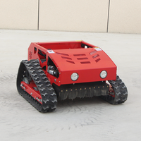 Tondeuse à gazon robotisée mini automatique à chenilles, télécommandée, à essence, pour usage domestique