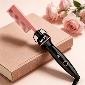 500 ° Peigne électrique avec chauffage rapide PTC - Chauffe en 60 secondes, 5 niveaux de contrôle de la température pour cheveux bouclés/<span class=keywords><strong>afro</strong></span>/caribéens - Product Image 6