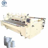 Máquina Compacta para Rebobinar Papel Higiénico, Plegado de Papel, Control PLC, 100-200m/min, Bomba y Motor para Empresas en Creación