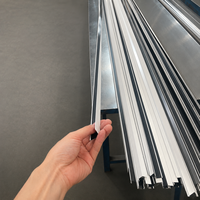 Profilé de plafond à joint d'ombre en acier galvanisé de type T, résistant à la corrosion, profilé de charpente, composants de grille métallique, vente en gros