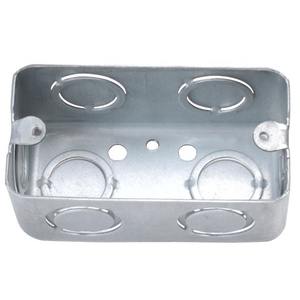 กล่องรวมสายไฟฟ้าเหล็กชุบสังกะสีทรงสี่เหลี่ยมผืนผ้าขนาด <span class=keywords><strong>2x4</strong></span> - Product Image 2