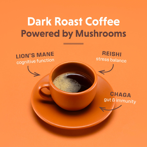 ライオンたてがみコーディケプスターキーテイルMaitake Reishi Chagaエキスをフィーチャーした大人用オーガニックコーヒーマッシュルームブレンドパウダー - Product Image 4