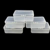 Boîte de rangement rectangulaire en PP transparente, anti-humidité, vide, de haute qualité, vente en gros, pour jouets, petits articles, artisanat, emballage plastique