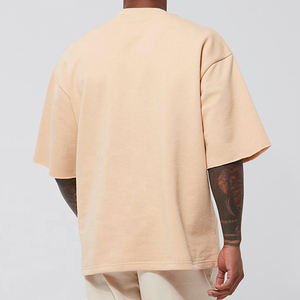 เสื้อยืดดีไซน์เนอร์ทรงดรอปไหล่ ผ้าฝ้าย 100% ทรงโอเวอร์ไซส์ หนานุ่ม สไตล์สตรีทแวร์  ผู้ผลิตเสื้อยืดทรงบ็อกซี่ - Product Image 2