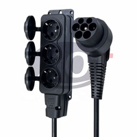 Adaptateur de charge pour véhicule électrique de type 2 à 3 SCHUKO 3 broches 16A avec prise factice certifiée CE, indice de protection IP54