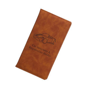 Porte-documents d'immatriculation et d'assurance automobile, porte-documents de <span class=keywords><strong>voiture</strong></span> en cuir PU de qualité supérieure - Product Image 3