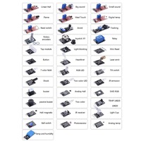 Kit de 37 modules de capteurs en 1 pour l'éducation des utilisateurs Arduino et MCU, idéal pour les débutants Arduino, le bricolage, Raspberry Pi, Mega2560 et UNO R3