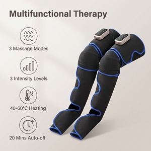 Full <b>Leg</b> Air Compression <b>Massager</b>, Wireless Electric Heating <b>Leg</b> Massage Wraps with 3 Modes 3 Intensities 40-60℃ Thermotherapy - Product Image 3